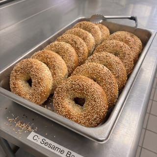 C: Sesame Bagels Tray