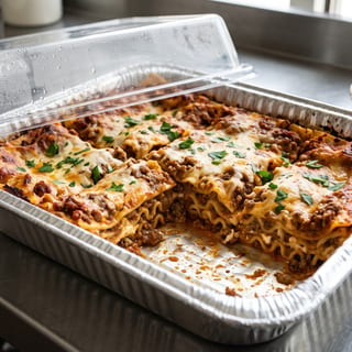 C: Meat Lasagna Large Tray