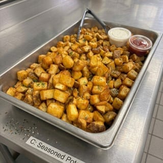 C: Seasoned Potatoes Tray