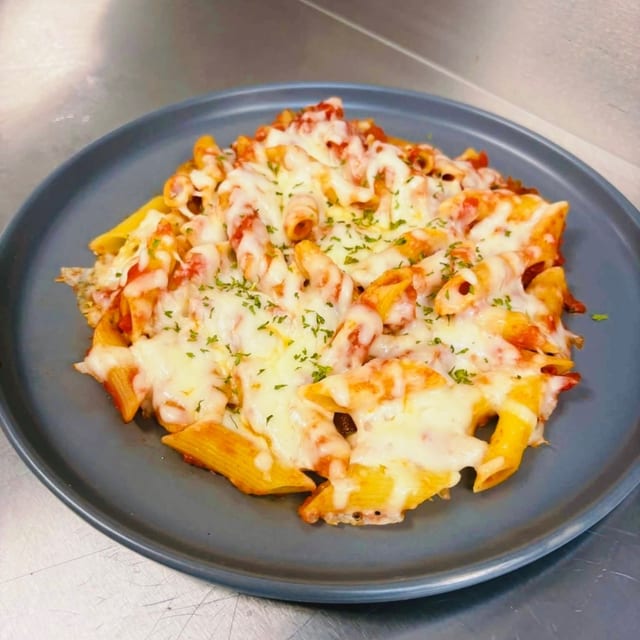 Baked Mostaccioli.