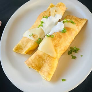 Ham, Egg & Swiss Crepe (2pc)