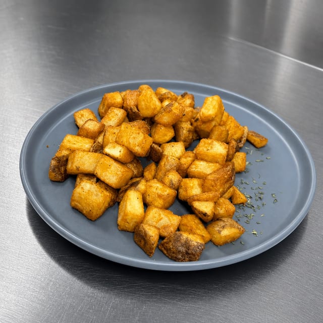 Seasoned Diced Potatoes.